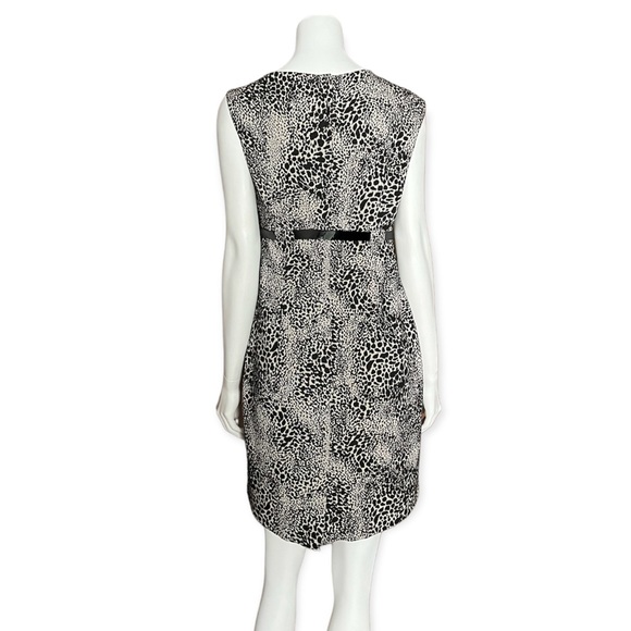 Calvin Klein Animal Print Asymmetrical Sheath Dress - Picture 2 of 9
